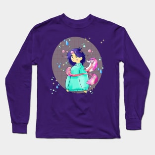 Girl with dragon Long Sleeve T-Shirt